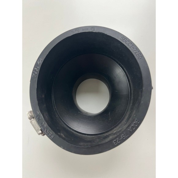 4" x 2" Plumb Quick Flexible Rubber Flow Reducer Restrictor Coupling #P1056-4 - Picture 3 of 4